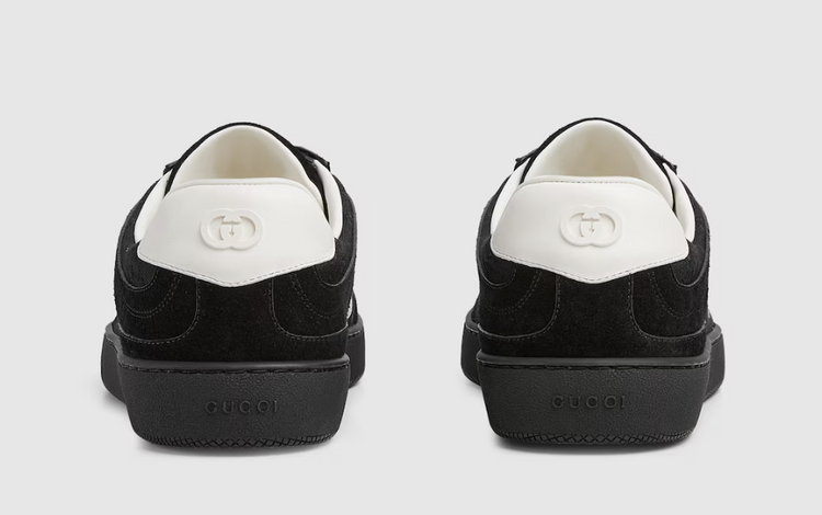 Black suede