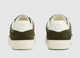 Dark green GG canvas and suede