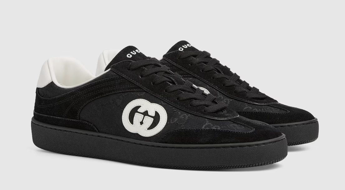 Black suede