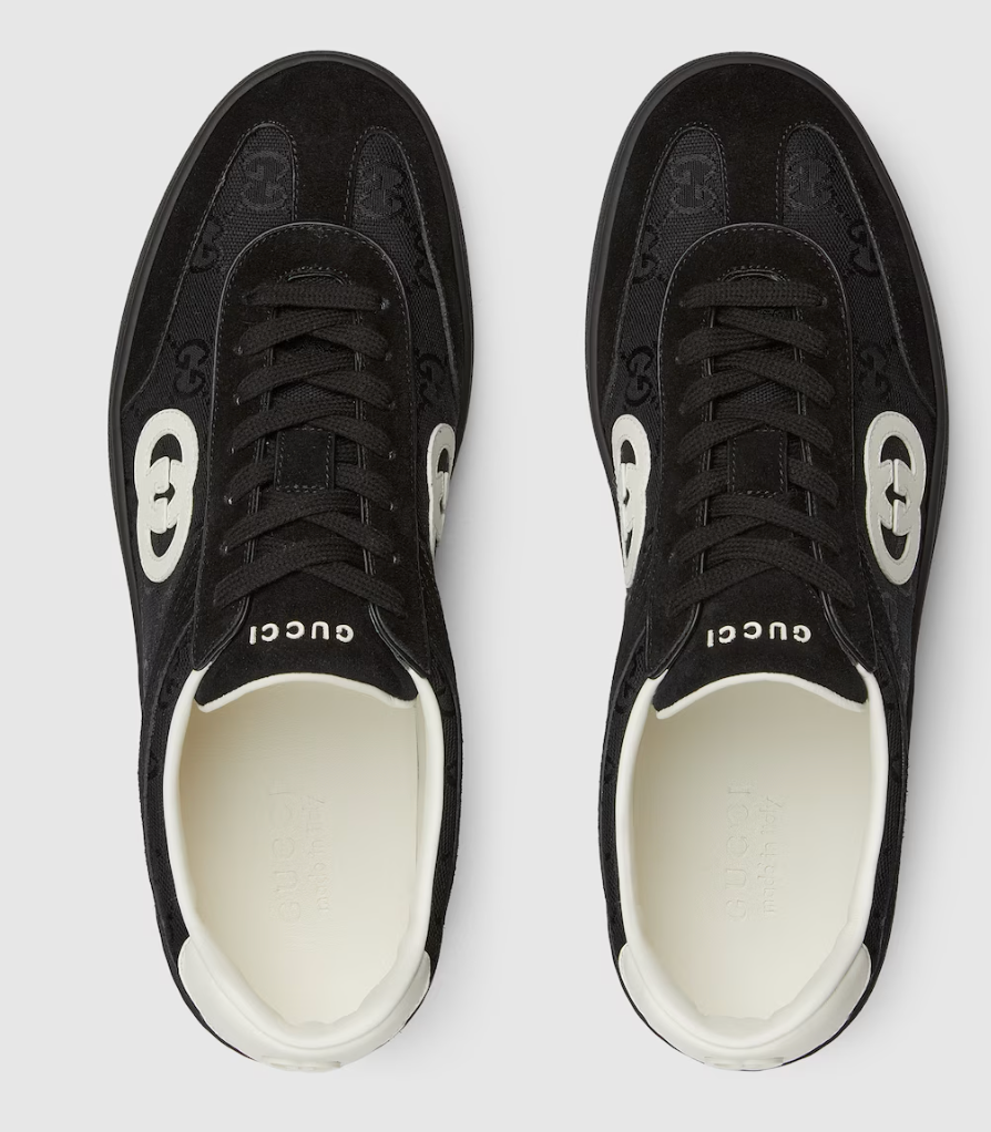 Black suede