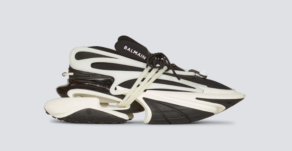 Unicorn low-top sneakers in neoprene and leather