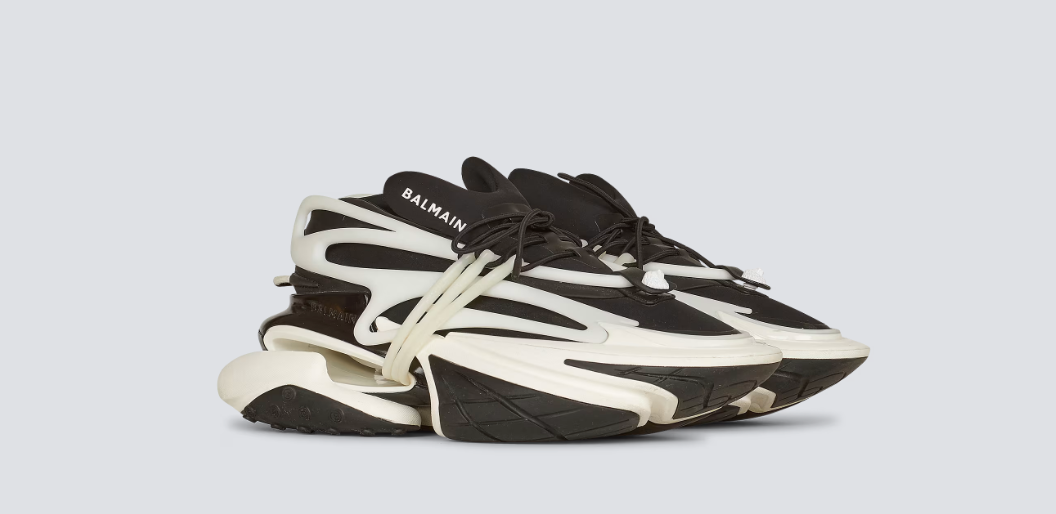 Unicorn low-top sneakers in neoprene and leather
