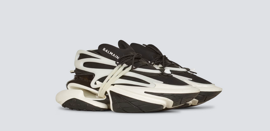 Unicorn low-top sneakers in neoprene and leather
