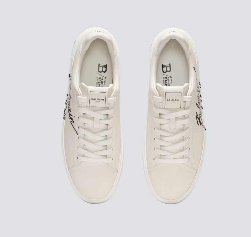 B-Court trainers in calfskin