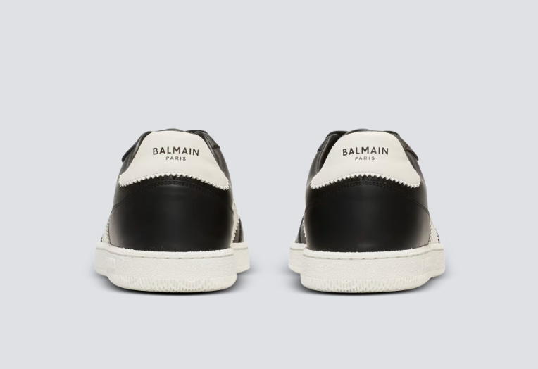 Calfskin Balmain Swan trainers