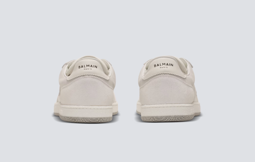 Calfskin Balmain Swan trainers