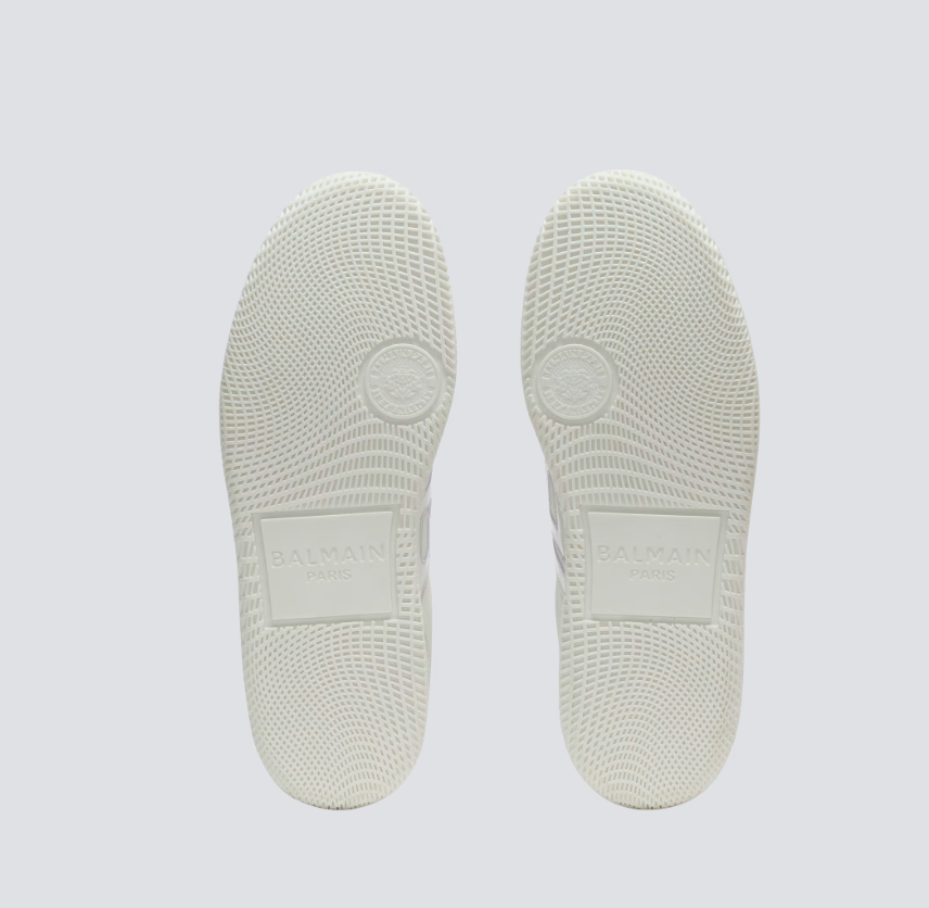 Calfskin Balmain Swan trainers
