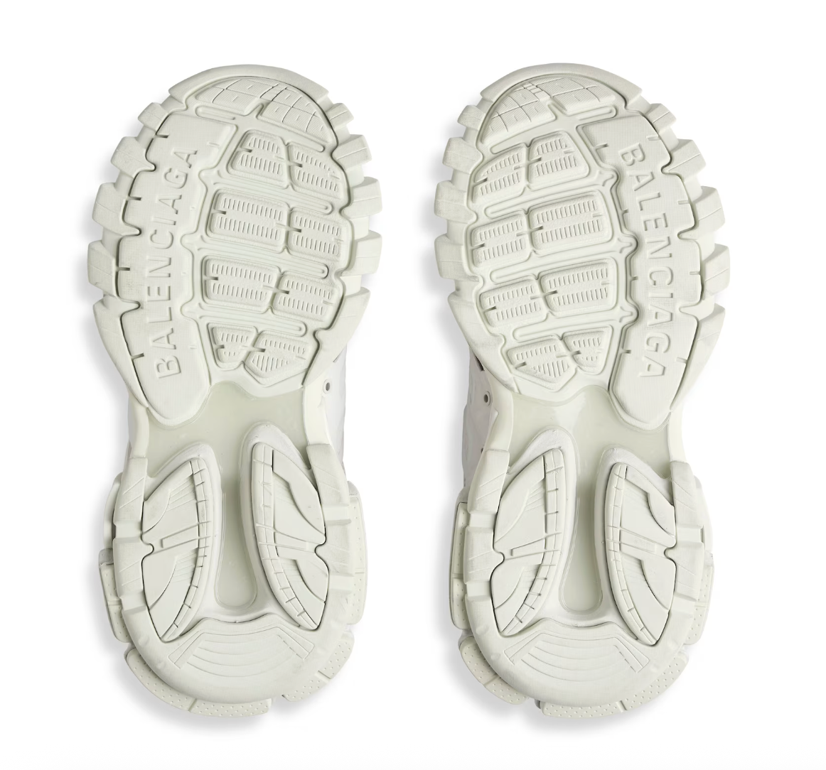 Men's Track Sneaker With Charms in White