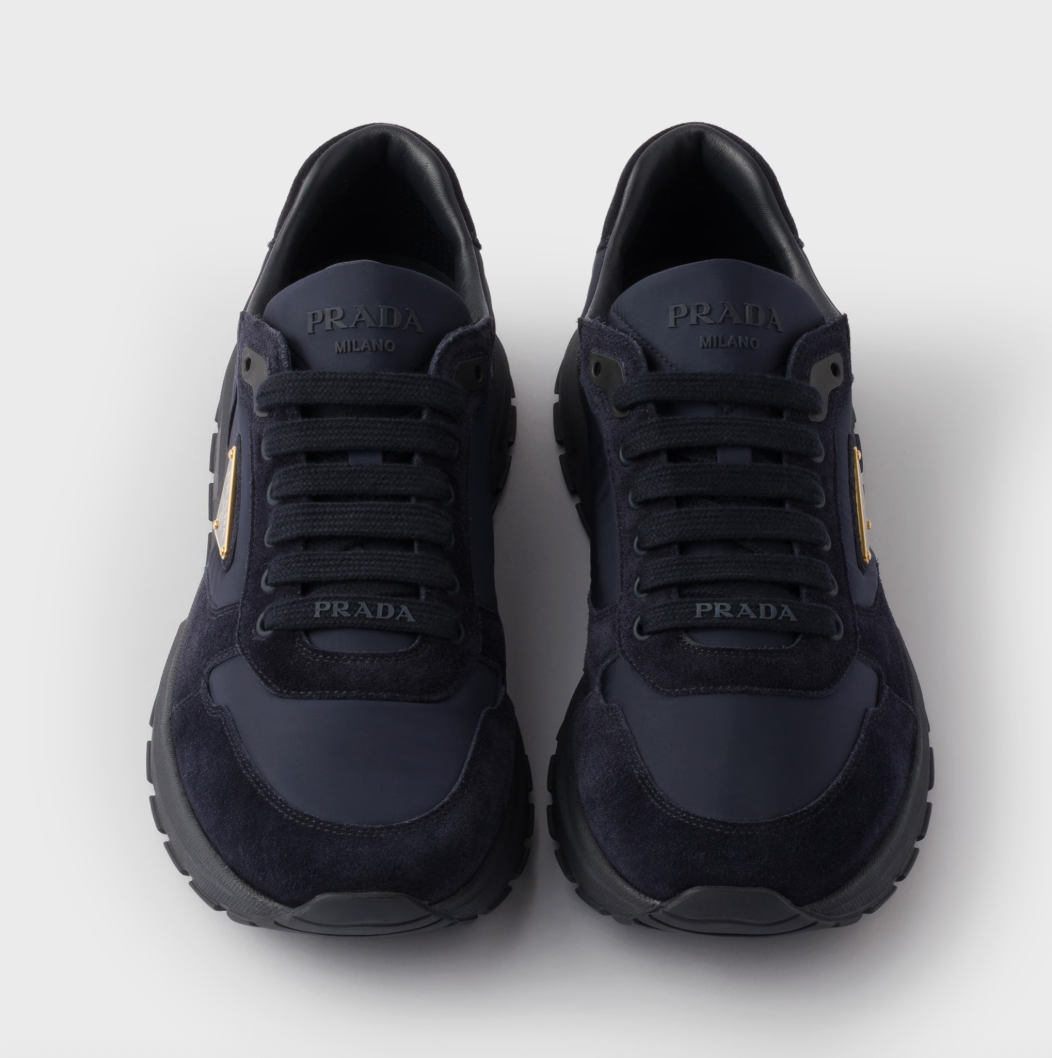 Prax 2.0 Re-Nylon and suede sneakers