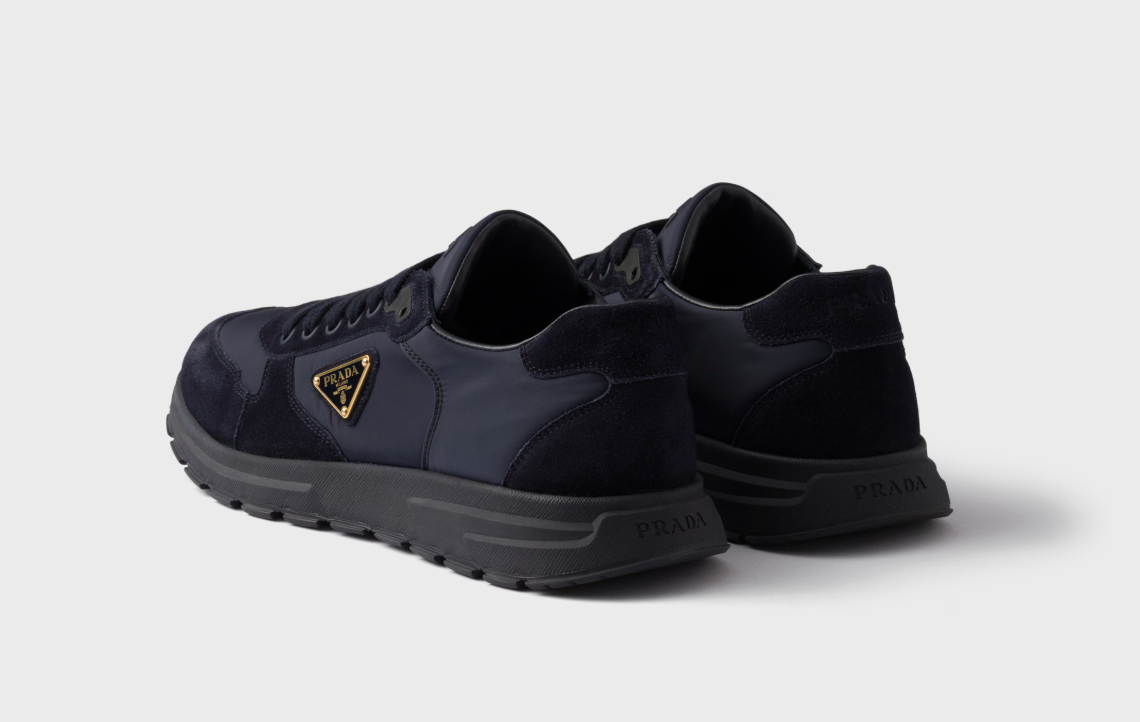 Prax 2.0 Re-Nylon and suede sneakers