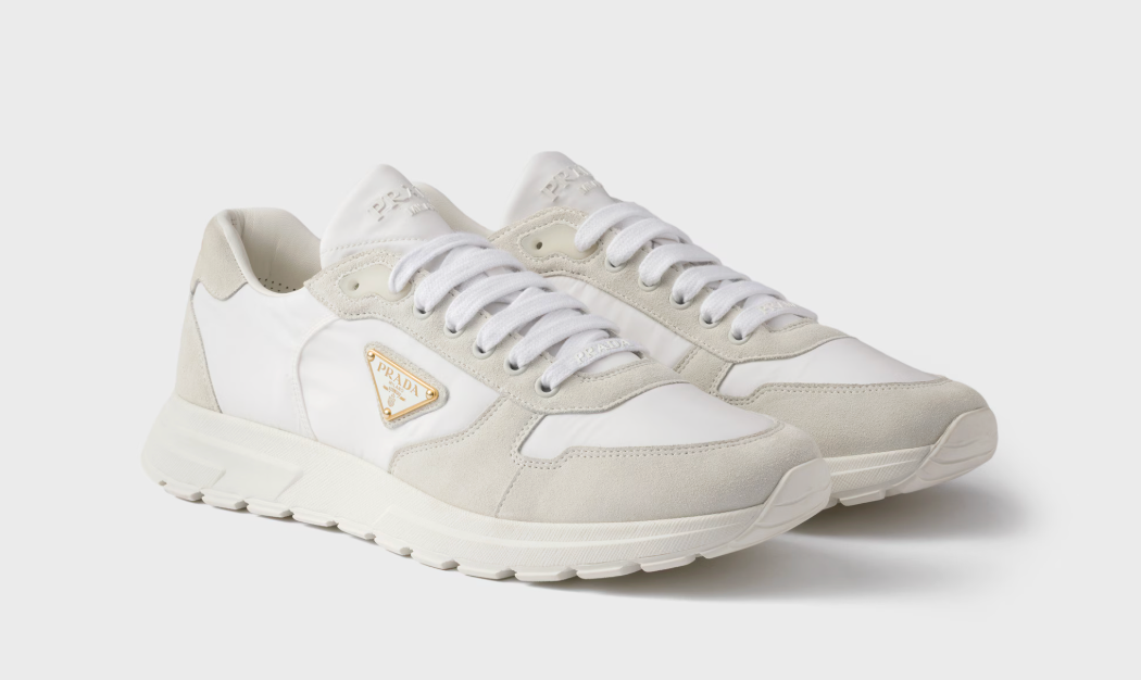 Prax 2.0 Re-Nylon and suede sneakers