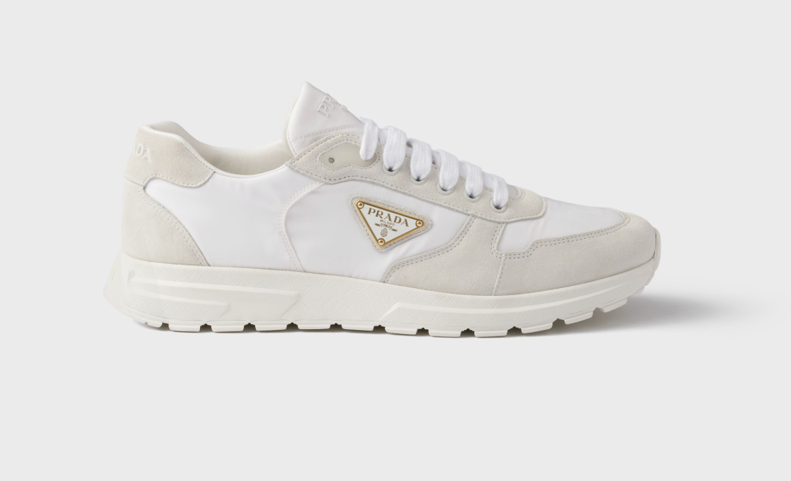 Prax 2.0 Re-Nylon and suede sneakers