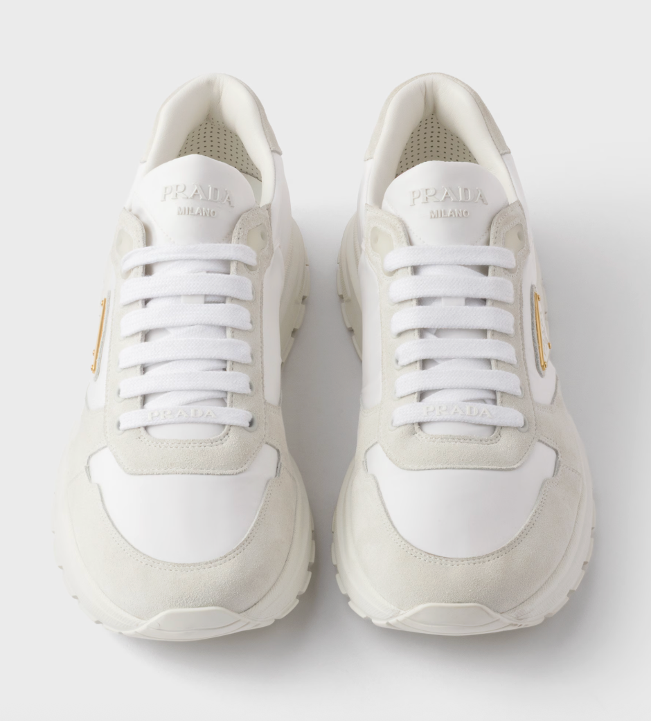 Prax 2.0 Re-Nylon and suede sneakers