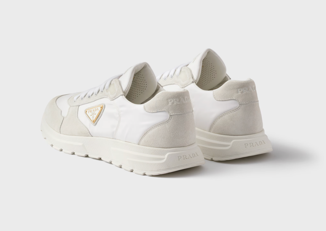 Prax 2.0 Re-Nylon and suede sneakers
