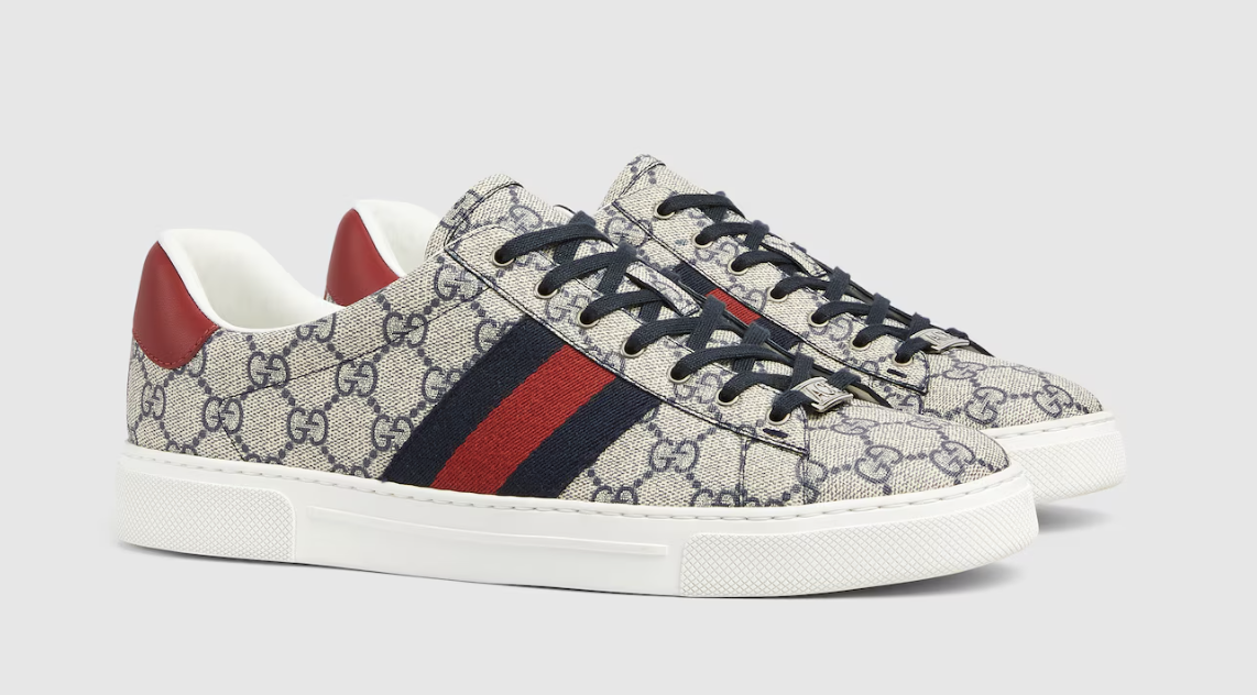 beige and blue GG Supreme